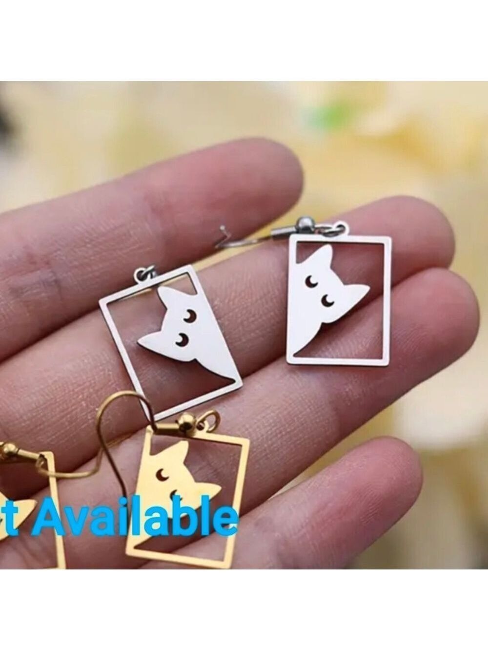 Earrings-Sleeping Cat Drops